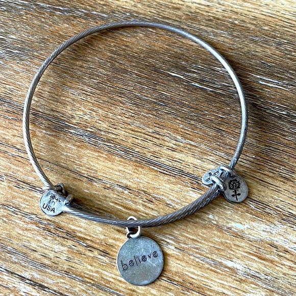 Alex and Ani Believe Charm Bracelet - Picture 1 of 8